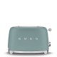 SMEG - Tostadora 2x2, 50' Style, Verde Esmeralda Mate - TSF01EGMEU